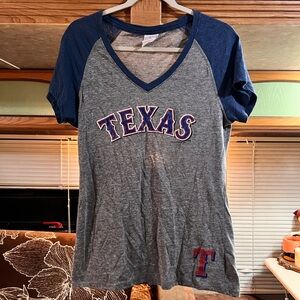 Texas Rangers Graphic V-Neck T-Shirt